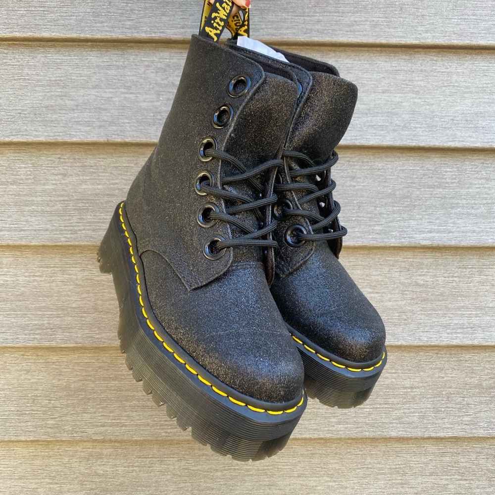 dr. martens molly glitter boots
